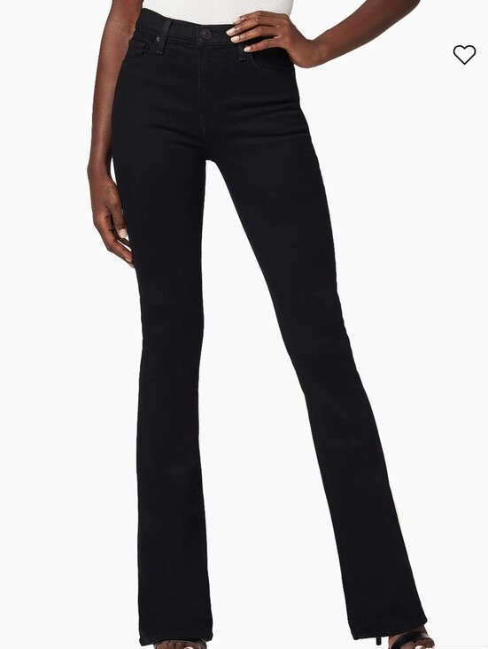 Hudson Jeans Denim - NWT High-Rise Jet Black Bootcut Slim Fit Women's Jeans size 26 Waist 34 Long